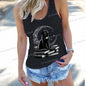 Women's Vintage Cat Books Clothing Summer Casual Loose Reading Club Members Vests Fashion Bookishness Sleeveless Tank Top