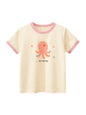 Kids Girls Clothes 100% Cotton Short Sleeve T-Shirts Bear Cat Cartoon Children Clothes 2 3 4 5 6 7 8 Years Kids Summer Clothing
