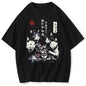 Cartoon Cat Graphic Men Tshirt Casual Baggy Short Sleeve T-shirt Japanese Style Oversized T Shirt Men's Clothing