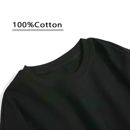 Men's High Quality T-shirt 100% Cotton Funny Cool Cat Printed T-shirt Casual Men's Short Sleeve T-shirt for Men T-Shirt Male Top