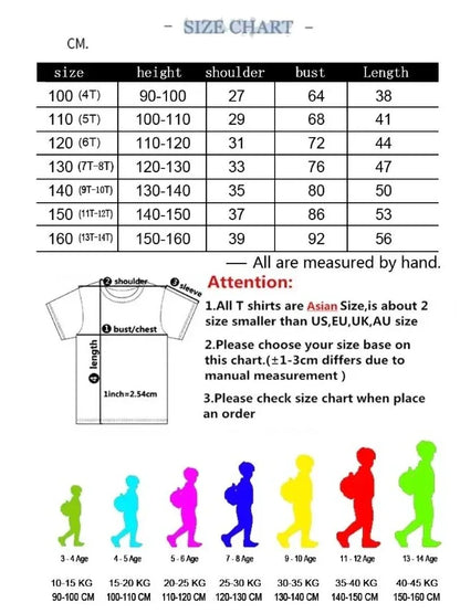 Cats Kids T Shirt Personalized Cartoon Cat Print Fashion Children's T-shirt Short Sleeve Children's Summer Boys Clothes Tops Tee