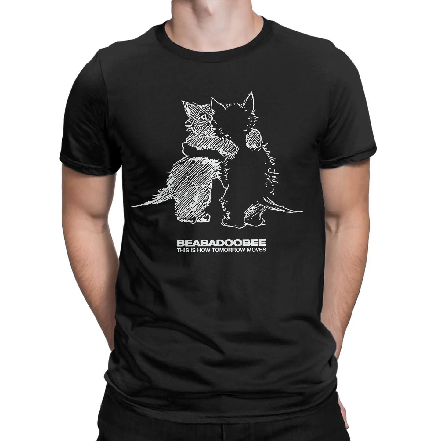Men's T-Shirt Beabadoobee Cat Kiss Hipster Cotton Tee Shirt Short Sleeve  T Shirt Round Collar Clothes Gift Idea