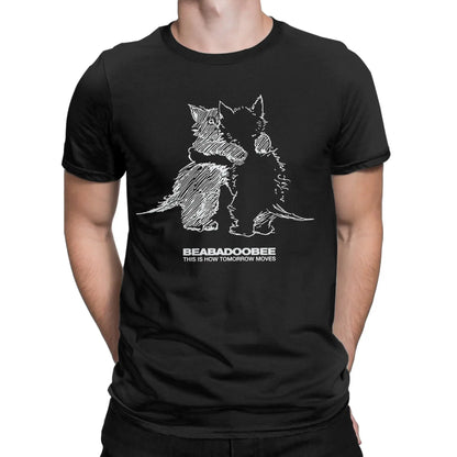 Men's T-Shirt Beabadoobee Cat Kiss Hipster Cotton Tee Shirt Short Sleeve  T Shirt Round Collar Clothes Gift Idea