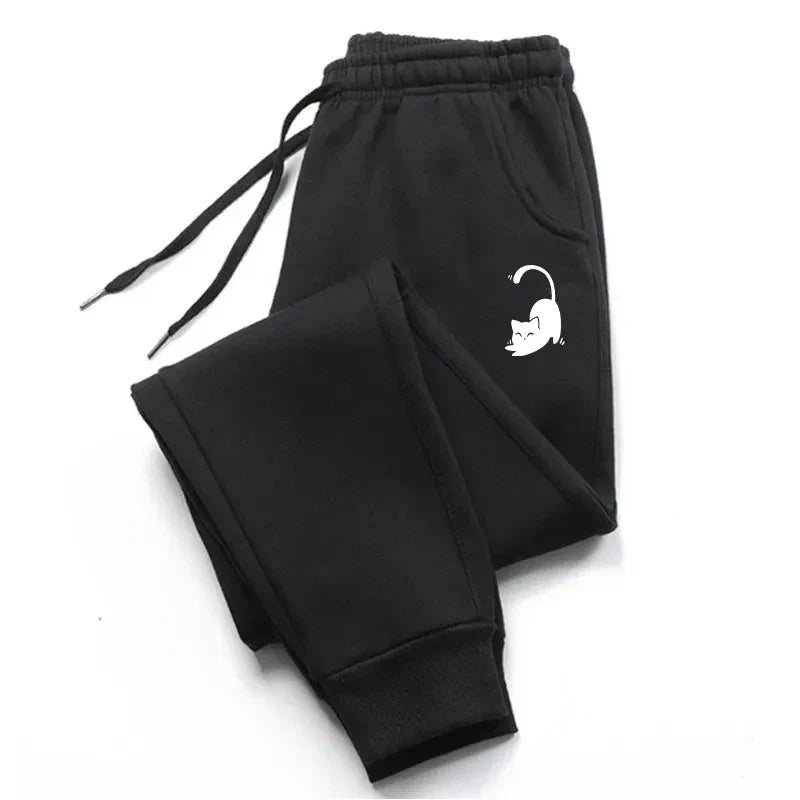 Cat Printed 2025 Autumn And Winter Men Pants New Clothing Casual Trousers Sport Jogging Tracksuits Sweatpants PantsStreetwear