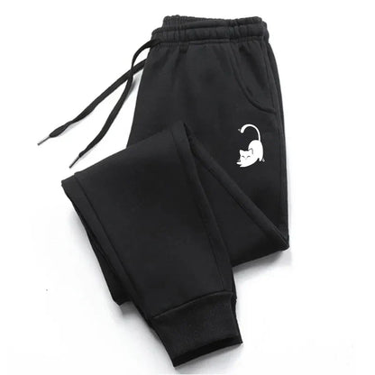 Cat Printed 2025 Autumn And Winter Men Pants New Clothing Casual Trousers Sport Jogging Tracksuits Sweatpants PantsStreetwear