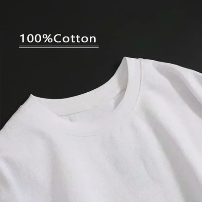 Men's High Quality T-shirt 100% Cotton Funny Cool Cat Printed T-shirt Casual Men's Short Sleeve T-shirt for Men T-Shirt Male Top