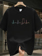 Men's T-shirt Top Quality Short Sleeve Cool Cat Print O-neck Casual Loose Hip Hop for Men Summer Male Tee Top
