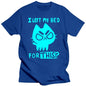 Brand Men T-shirt Funny Cat Print Men Tshirts Casual O-neck Men Shirts Streetwear Luminous Men Oversized T-shirt Male Tees Tops