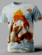 Funny Cat Tshirt For Men Graphic Short Sleeve T Shirts Harajuku Street Animal Personality Design 2025 Fashion Tee Tops Summer