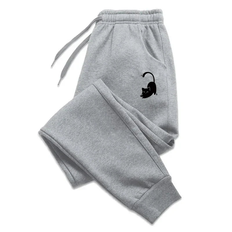 Cat Printed 2025 Autumn And Winter Men Pants New Clothing Casual Trousers Sport Jogging Tracksuits Sweatpants PantsStreetwear