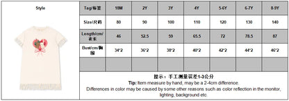 Summer 2025 KS Children Clothes Set Girls Cute Cat Print Tassels T-shirts Shorts Suit Kids Thin Soft Sling Dresses Girl Clothing