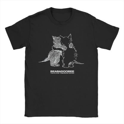 Men's T-Shirt Beabadoobee Cat Kiss Hipster Cotton Tee Shirt Short Sleeve  T Shirt Round Collar Clothes Gift Idea